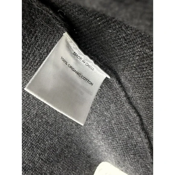 Quince Women's Organic Cotton Knit Blazer in Charcoal Size Large - Picture 4 of 7